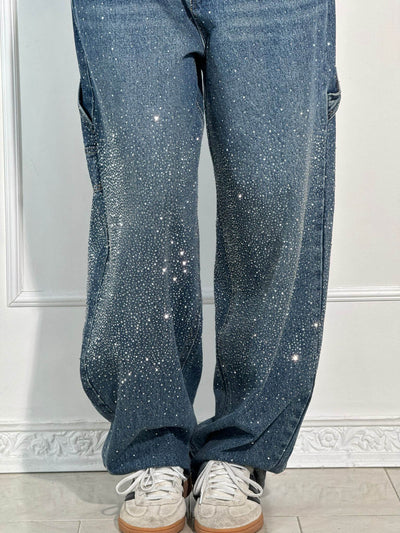 NOMI™ - Jeans a diamante