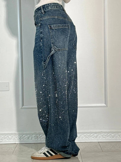 NOMI™ - Jeans a diamante