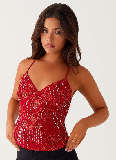 NOMI - Top con paillettes