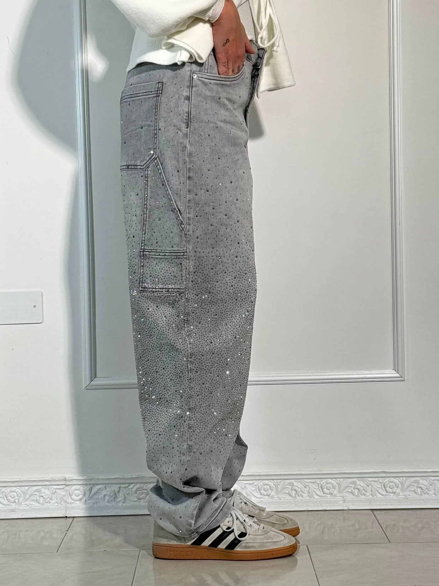 NOMI™ - Jeans a diamante