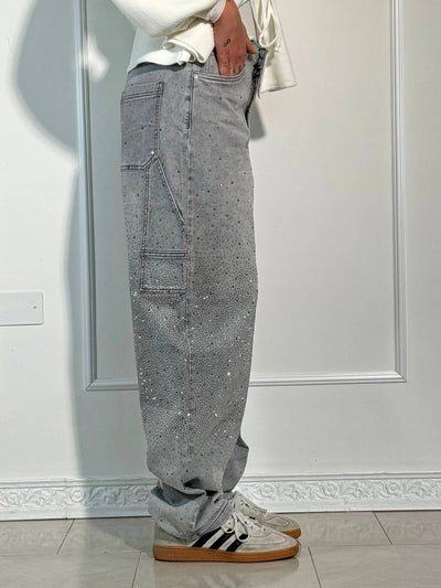 NOMI™ - Jeans a diamante