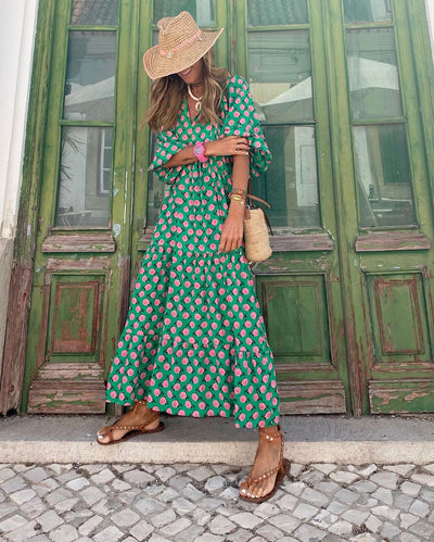NOMI™ - Abito lungo boho chic
