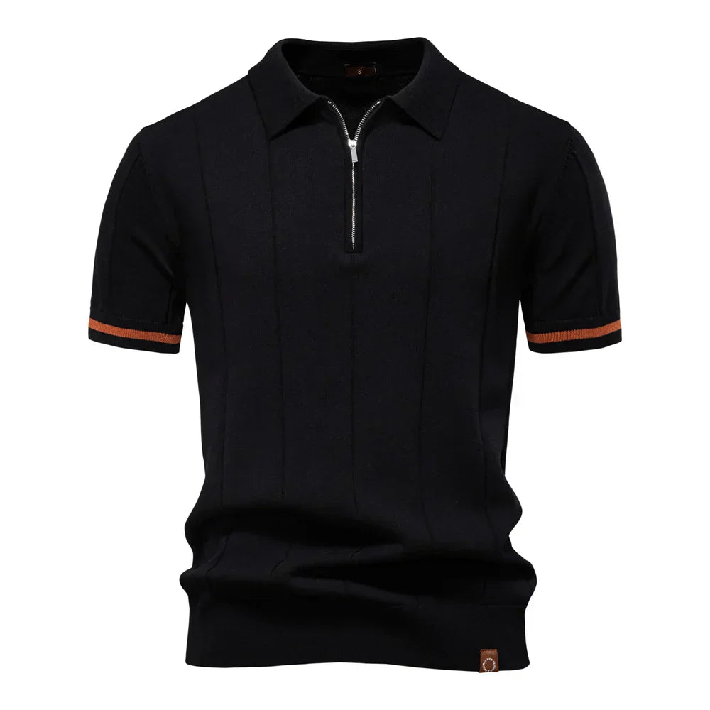 NOMI™ | Polo da Uomo con Zip