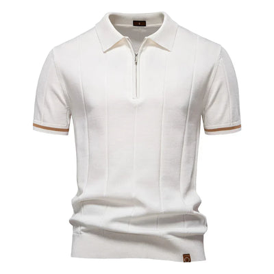 NOMI™ | Polo da Uomo con Zip