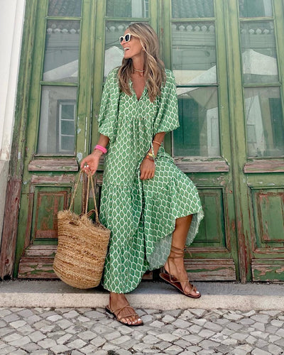NOMI™ - Abito lungo boho chic