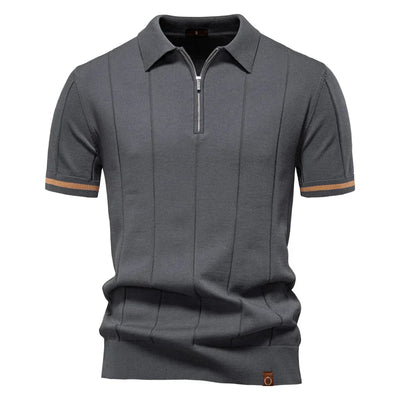 NOMI™ | Polo da Uomo con Zip