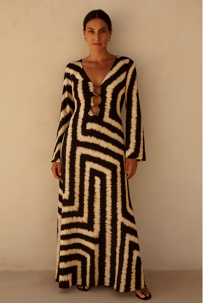 NOMI™ - Abito lungo – Eleganza morbida che ti fa brillare