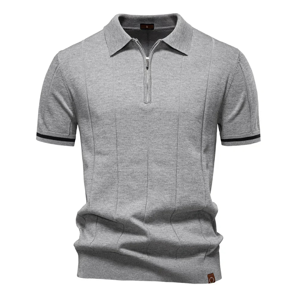 NOMI™ | Polo da Uomo con Zip
