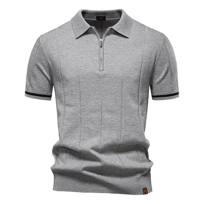 NOMI™ | Polo da Uomo con Zip
