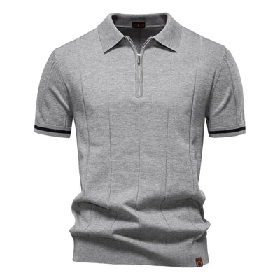 NOMI™ | Polo da Uomo con Zip