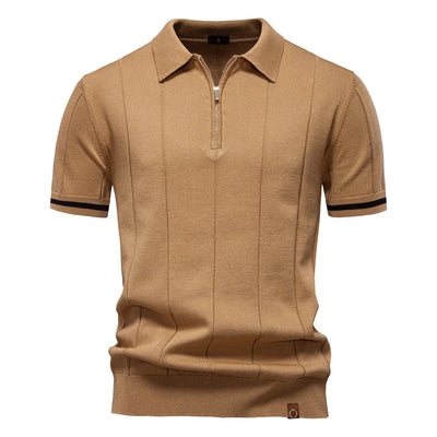 NOMI™ | Polo da Uomo con Zip