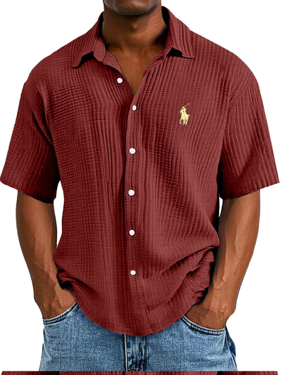 ᏞᎪՍᏒЕΝ - Camicia da uomo Cool Comfort