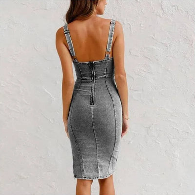 NOMI™ Elegante abito in denim – Semplice eleganza e comfort